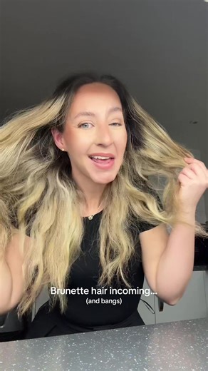 Brunette Hair Transformation with Bangs: New Year, New Look