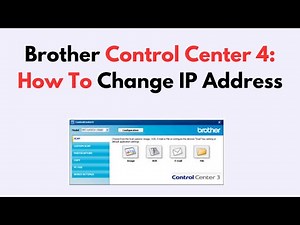 Brother Control Center 4: How To Change IP Address
