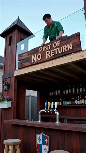 🏰From Empty Lot to Castle Tavern! The Ultimate DIY Backyard Bar Building Guide #BackyardBar #Castle