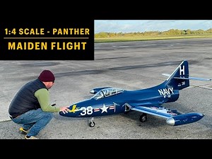 1:4 Scale Panther Maiden Flight! Dave Williams - LMA Elvington Fly-in Oct 2025