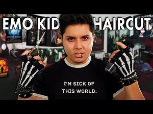 ASMR | 2000's EMO Kid Haircut Roleplay | Sadness, MCR, & The Eternal Black Void