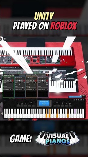 Unity by TheFatRat played on Roblox #piano #roblox #visualpianos #vp #virtualpiano #unity #thefatrat