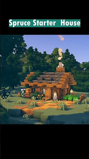 Minecraft | Spruce Starter House Tutorial