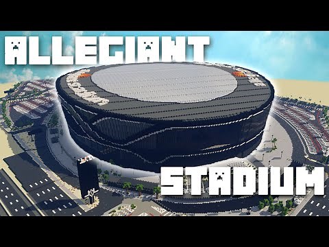 Building Allegiant Stadium in Minecraft - Super Bowl LVIII