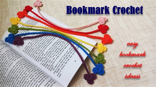 Easy crochet bookmark ideas | Beginner friendly pattern