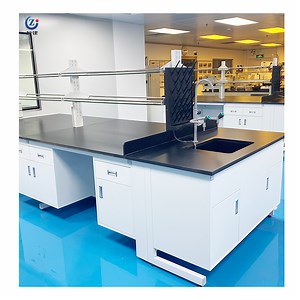 [Hot Item] Soil Biotechnology Laboratory Furniture Island Bench Tables with Sink