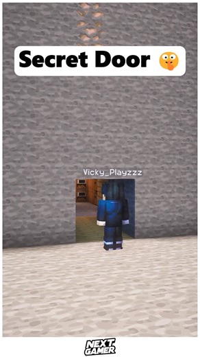NextGamer on Instagram: "🌀 Ultimate Secret Door Mechanism Designed for Stealthy and Smart Minecraft Builds 🔒🌙 Build a seamless doorway that opens magically with redstone triggers, torch keys, or pressure tricks while staying fully disguised! ✨🌿 Perfect for secret passages, escape routes, and anyone who wants their world to feel mysterious and high-tech. 🏠⚙️ #SecretDoorBuild #MinecraftRedstone #CozyDesign #HiddenMechanism #CreativeIdeas #BaseDesign #InspirationCraft"