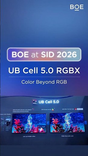 SID 2026 | BOE Next-Gen UB Cell 5.0 TV