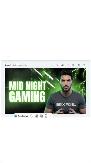 Pro Gaming Thumbnail Design Trick That Actually Works ✨ #canva #shorts