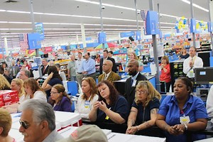 Donations, Community Outreach at Nottingham Walmart Reopening