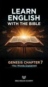 Genesis Chapter 7 — Learn English with the Bible | Powerful Vocabulary Explained” #bible