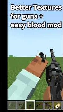 Better Textures for Guns + my easy blood mod #mcreator #minecraft