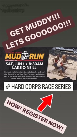 MUD MUD MUD MUD MUD MUD MUD MUD MUD MUD MUD MUD MUD MUD MUD MUD REGISTER NOW!! Link above #camppendleton #activeduty #mudrun #mud #marines #marinescorps #obstaclecourse #run #semperfitcp #running #camppen | The Camp Pendleton Marine Corps Mud Run | Facebook