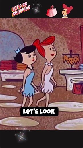 Shopping In The Designer Evening Gown Department 🛍️..Wilma & Betty..The Flintstones 📺..#foryoupage # #designer #clothes #😂😂😂 #fyp