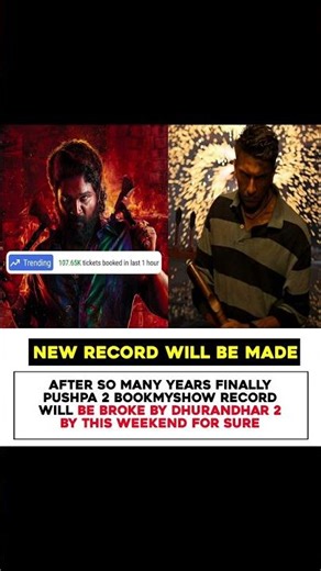 Dhurandhar 2 vs Pushpa 2 🔥 New BookMyShow Record Loading | Box Office Storm 💯