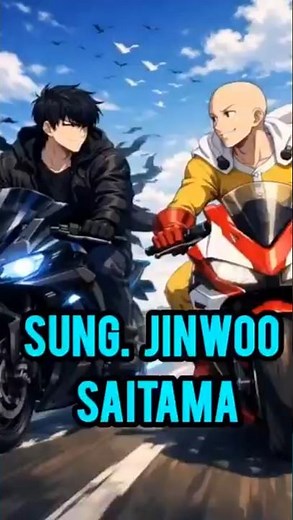 Anime Bike Race Battle 🏁 Saitama vs Speed Rider #anime #saitama