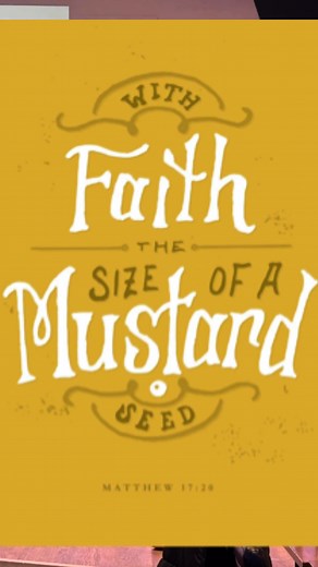 Faith as a mustard seed. Adam McCormick leading the sermon on The Kingdom of God, now available on YouTube. | CFC Sign Language Community