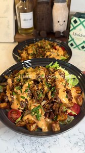 Cheeseburger Salad Bowl with Air-Fryer Crispy Potatoes