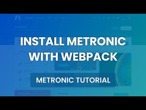 Install Metronic with Webpack - Metronic 7 Admin Theme