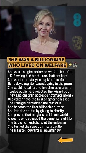 J.K. Rowling Wrote Harry Potter On Welfare