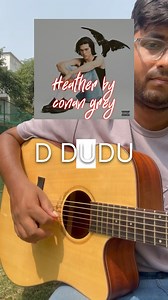 Vikram singha | Guitar classes on Instagram: "Heather by conan gray | Dm me for online guitar classes | Guitar lessons for beginners #guitar #music #guitarlesson #acoustic #musician #reelitfeelit #conangray"