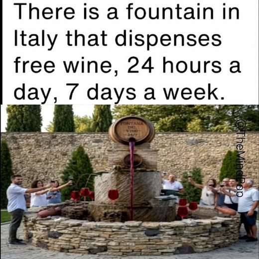 This Fountain Gives Free Wine 24/7 🍷 | Italy’s Crazy Secret