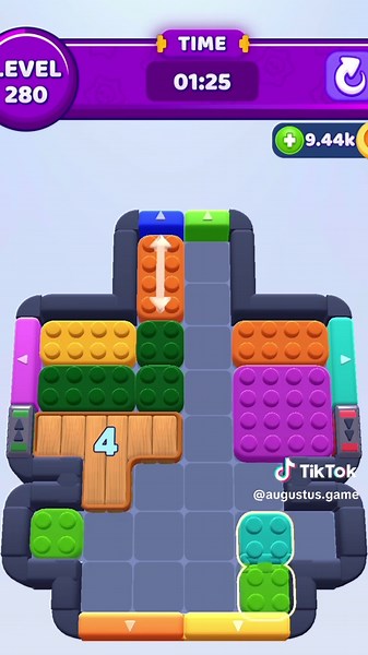 Color Block Jam 280. #gaming #gamewalkthrough #gametips