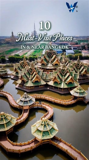 10 Most Beautiful Places in & Near Bangkok You MUST See! 🇹🇭 #bangkokcity #shortsfeed #boomboom