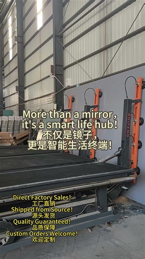 See How Glass Turns Into a Smart Bathroom LED Mirror!