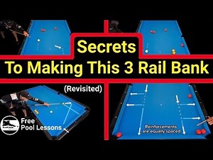 3 cushion bank shot training system (Free Pool Lessons)