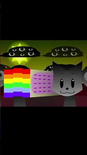 Sprunki: Nyan Cat in Hypershifted Phase 3 Remaster! 🌈🐱 #shorts