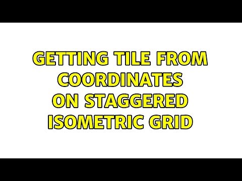 Getting tile from coordinates on staggered isometric grid
