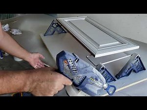How do I paint kitchen cabinet doors using Stak Racks