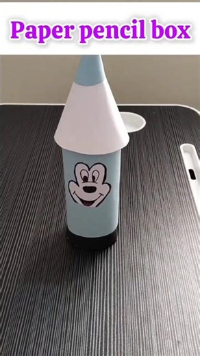 Paper Pencil Box Tutorial ✂️ 🎁 |Super Easy Stationary Organiser #CutePencilBox#diy #papercraft
