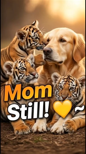 Rejected Tiger Cubs Find Unexpected Mother in Rescue Dog
