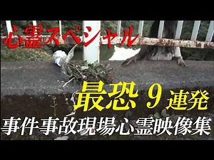 【心霊スペシャル】最恐9連発！事件事故現場に出現した心霊映像集！