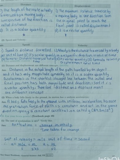 7th ScienceGENERAL SCIENCEWORKBOOKGeneral Science Workbook Answers 7 Motion, Force and Work