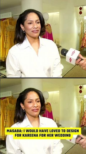 Masaba Gupta REVEALS that she wanted designing Kareena Kapoor's wedding outfit #shorts #masabagupta