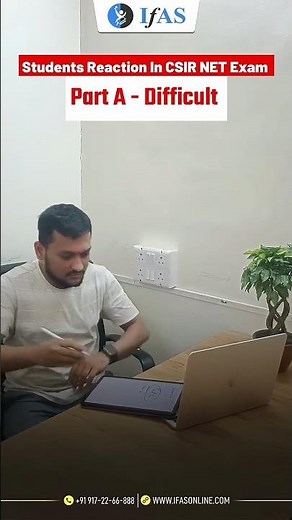 CSIR Dec 2025 Paper Reaction 😂 Part A Difficult, B Moderate, C Easy