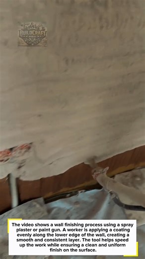 Wall Spray Gun Finishing Fast & Smooth Results #construction #tools #shorts