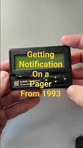 Getting Notifications On a Pager From 1993 | Vintage