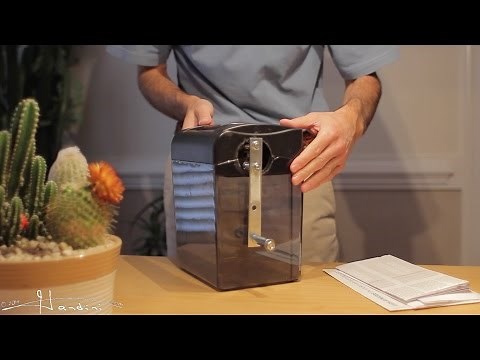 Homemade Hand Crank Paper Shredder