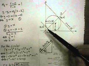 2012 Leaving Cert Maths HL P2 Q3 (Coordinate Geometry)