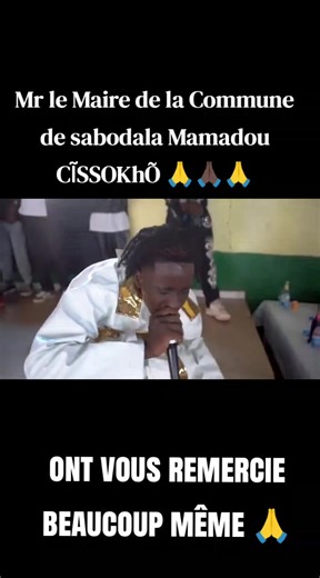 Remerciements au Maire de Sabodala Mamadou Cissokho