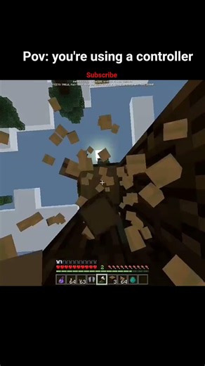 pov: you're using a controller #shorts #minecraftpov #controller #pov