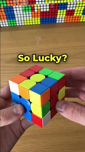 The LUCKIEST Scramble In Cubing History🎁