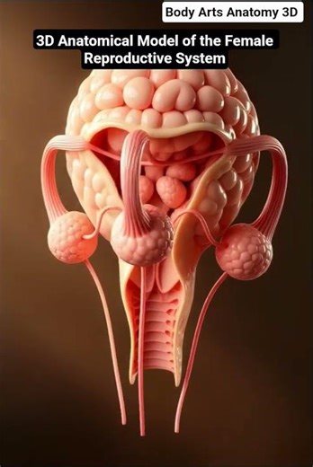 3D Anatomical Model of the Female Reproductive System | Gut Health | Body Arts Anatomy 3D