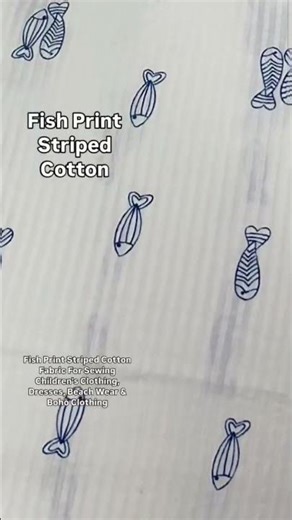 Fish Print Fabric For #bohofashion #sewist #costuretododia #handsewing #fabricstore #cucito #sewing