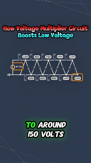 How a Voltage Multiplier Circuit Boosts Low Voltage. #voltagemultiplier #voltageboost