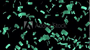 Money flying animation in 4k ultra HD, Currency with transparent background, Euro flying animation Stock Video